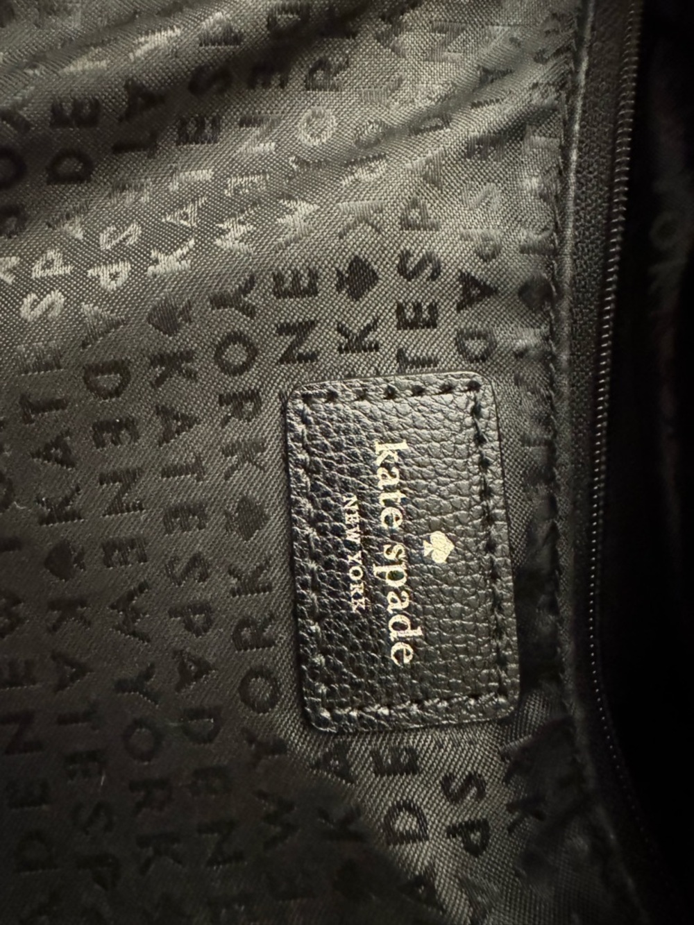 Black Cow Leather tote with Gold Hardware - Picture 5 of 10